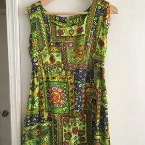 70s psychedelic vintage dress